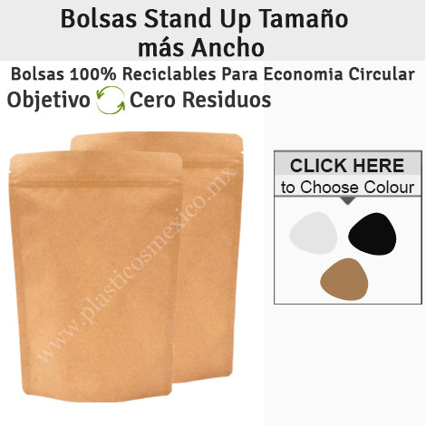 Bolsas Stand Up Reciclables Tamaño Regular