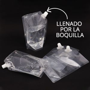 Bolsa con Boquilla de 10 mm (Boquilla Lateral / Llenado por la Boquilla)
