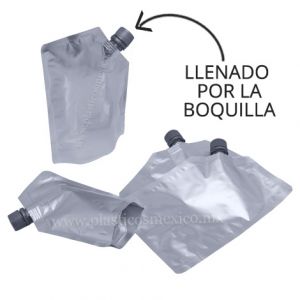Bolsa con Boquilla de 16 mm (Boquilla Lateral / Llenado por la Boquilla)