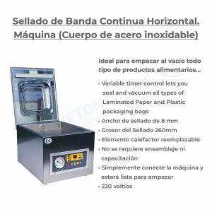 Máquina selladora de cámara al vacío