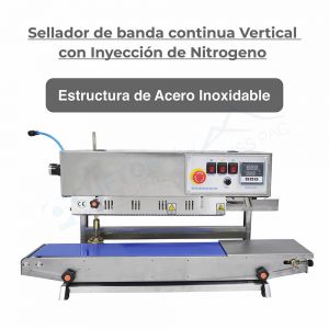 Sellador de banda continua Vertical con Inyección de Nitrogeno