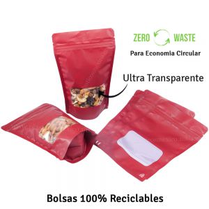 Recyclable Stand Up Pouches With Rectangle Window
